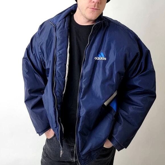 Vintage Y2k adidas Quilted Puffer Jacket Parka - XL - Picture 10 of 10